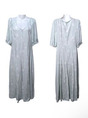 something navy denim dress SOMETHING NAVY Smocked Denim Mini Dress XS Aged Denim Look